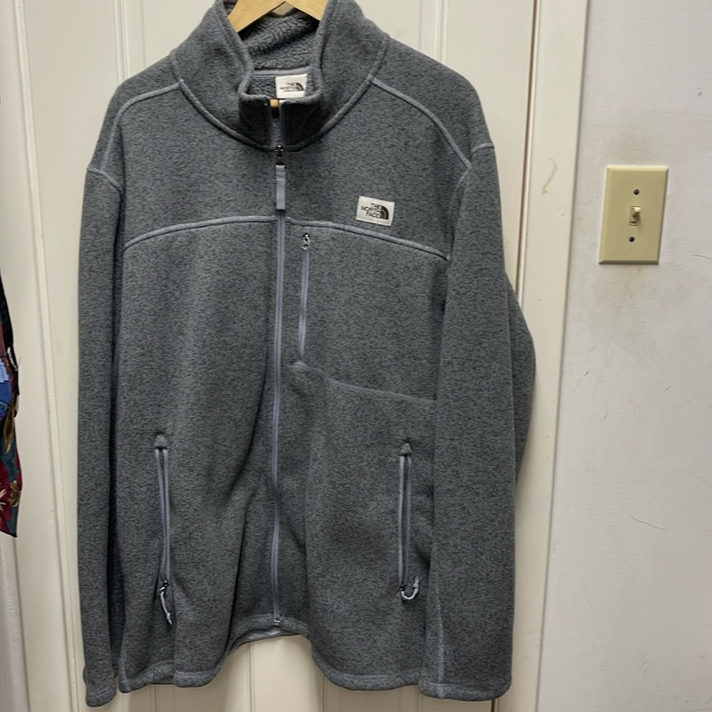 North face sweater jacket